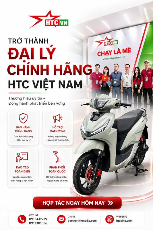 đại lý xe máy điện htc e-volt
