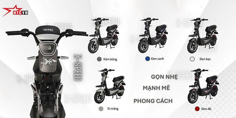 xe điện x-speed màu đen bạc