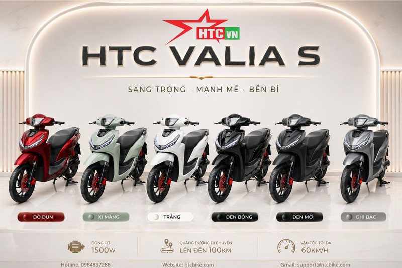 xe máy điện htc valia s
