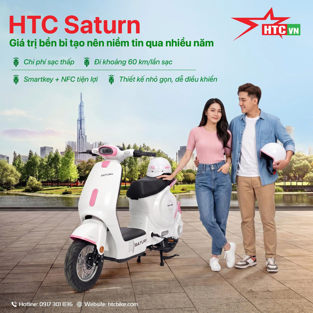 HTC SATURN – Nhỏ gọn, linh hoạt mỗi ngày