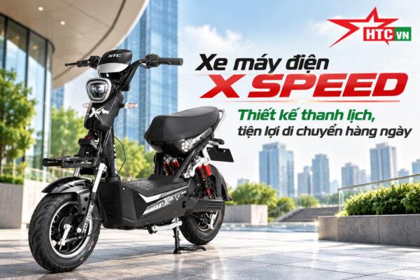 Xe máy điện X SPEED - Thiết kế thanh lịch, tiện lợi di chuyển hàng ngày