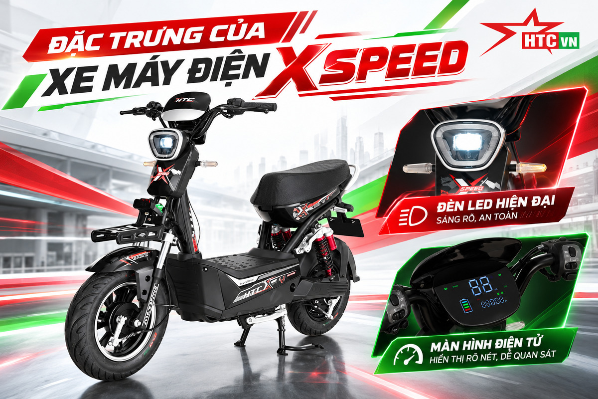 Đặc trưng của xe máy điện X SPEED